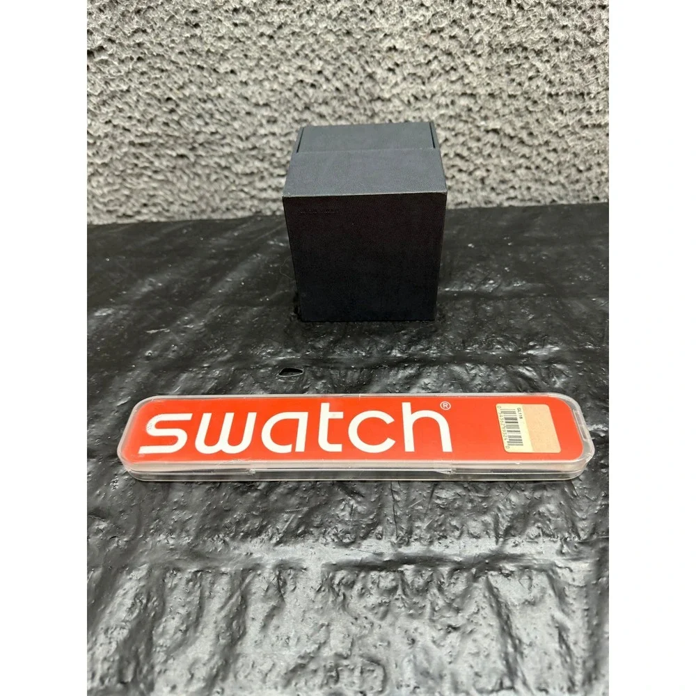 Swatch Varigotti GL118 Silicon Wrist Watch 34mm Skeleton Dial Unisex w/ Case